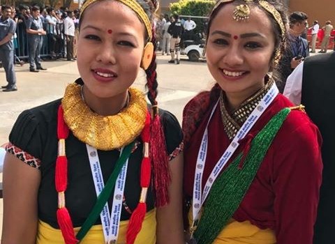 Dipti Zimba and her friend from Darjiling