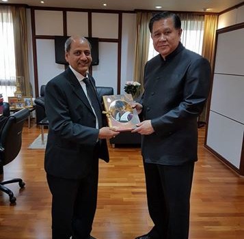 Courtesy meeting with H.E. General Tanasak Patimaprakorn, Deputy Prime Minister of Thailand at Government House in Bangkok. (Date: 10 Feb 2017)